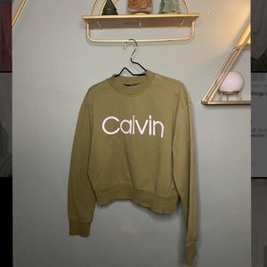 Calvin Klein Performance Sweater - Olive Green - Size M